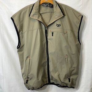 Voit khaki vest w black trim